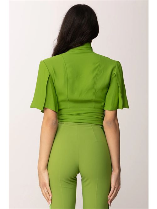 Blouse woman green ELISABETTA FRANCHI | CA15862E2/EV3